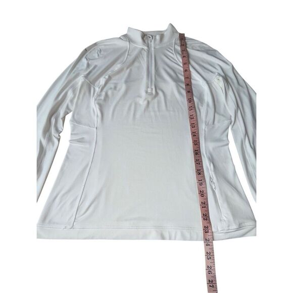 Lululemon Its Rulu Run Half-Zip In White Size 10 - Picture 10 of 11